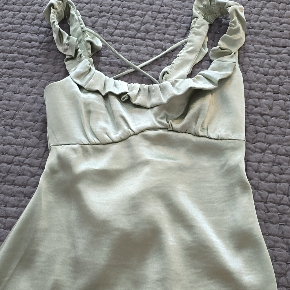 Topshop Satin Slip Dress Womens Size 4 - Picture 5 of 16